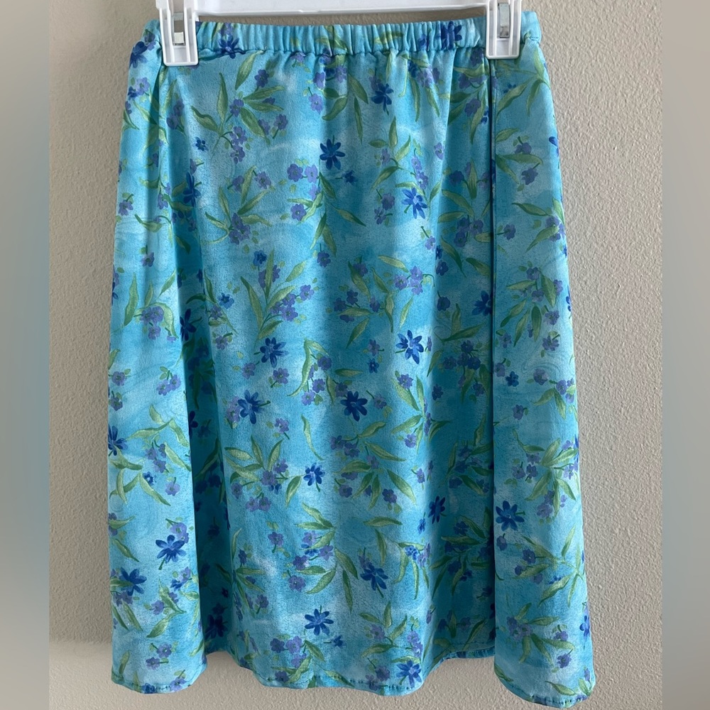 blue spring skirt! size small, gorgeous piece, handmade!!